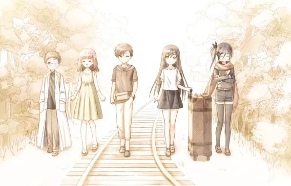 Дети, рисунок, Summer Pockets