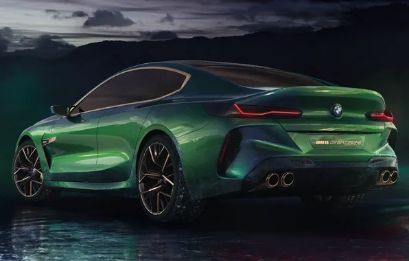 Car, green, BMW, speed, car BMW