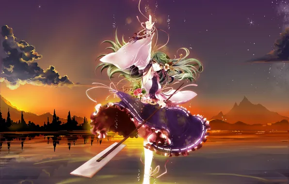 Девушка, аниме, арт, Touhou