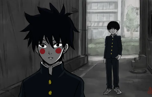 Парни, школьники, Mob Psycho 100, Моб психо 100