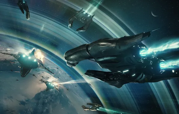 Star Citizen, Banu Merchantman, Space ship, Banu Defender
