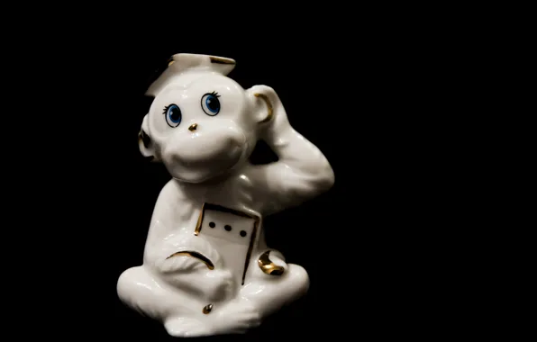 Минимализм, обезьяна, monkey, minimalism, фигурка, statuette