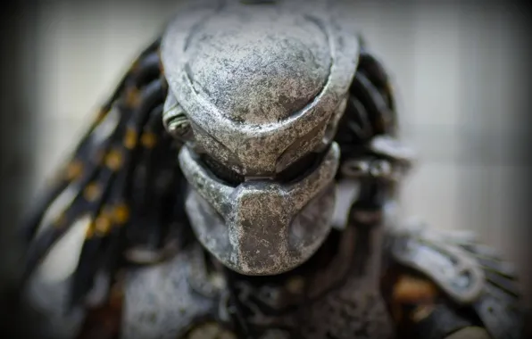 Макро, игрушка, хищник, шлем, статуэтка, Predator