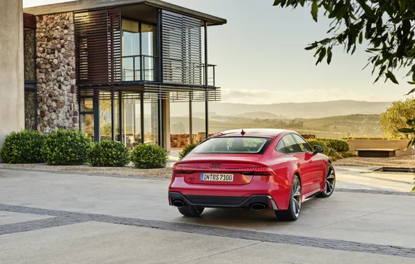 Audi, вид сзади, Sportback, RS 7, RS7, 2020
