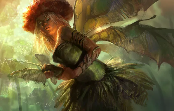 Девушка, магия, фея, Fairy