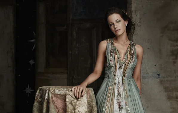 Фото, модель, макияж, платье, актриса, прическа, Kate Beckinsale, Кейт Бекинсейл