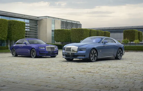 Rolls-Royce, Spectre, front view, Rolls-Royce Spectre