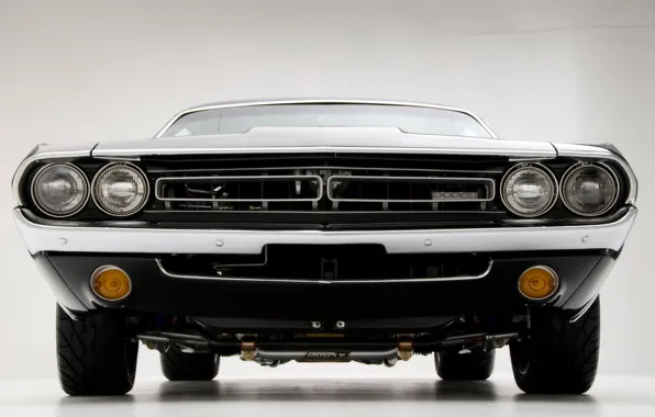 Челенджер, Додж, Muscle, 1971, Dodge, Challenger, Чёрный, Black