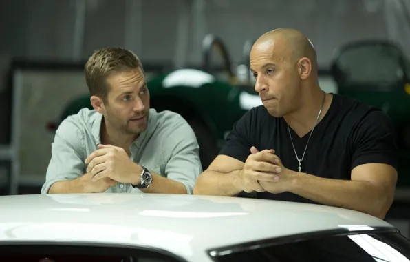 Картинка Вин Дизель, Пол Уокер, Vin Diesel, Paul Walker, Dominic Toretto, Brian O'Conner, The Fast and …