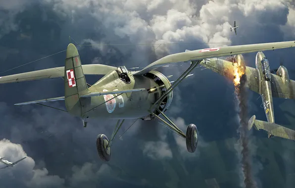 PZL P.11, Messerschmitt Bf.110, двухмоторный тяжелый истребитель, Antonis (rOEN911) Karidis, GMT GAMES Wing Leader, польский …