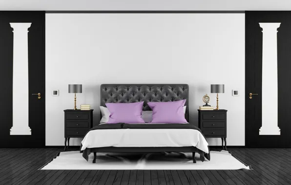 Дизайн, кровать, интерьер, спальня, bedroom, Luxury