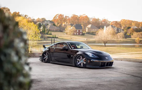 Картинка nissan, black, 370z