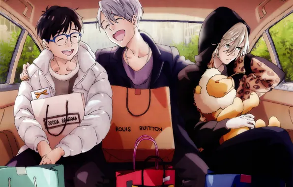 Обои Аниме, Арт, Парни, Yuri On Ice, Юрий На Льду, Виктор.