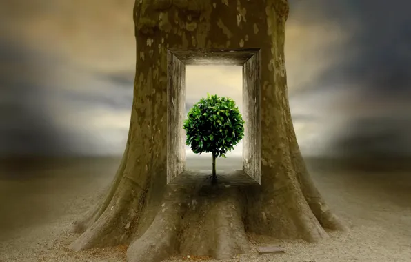 Картинка дерево, tree, inner world, внутренний мир, Ben Goossens