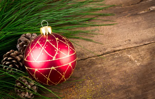 Картинка шар, Новый Год, Рождество, wood, merry christmas, decoration, xmas, fir tree