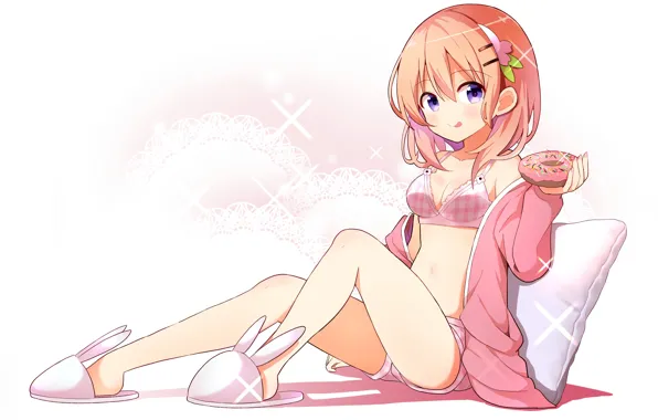 Girl, sexy, cleavage, shorts, legs, boobs, anime, beautiful
