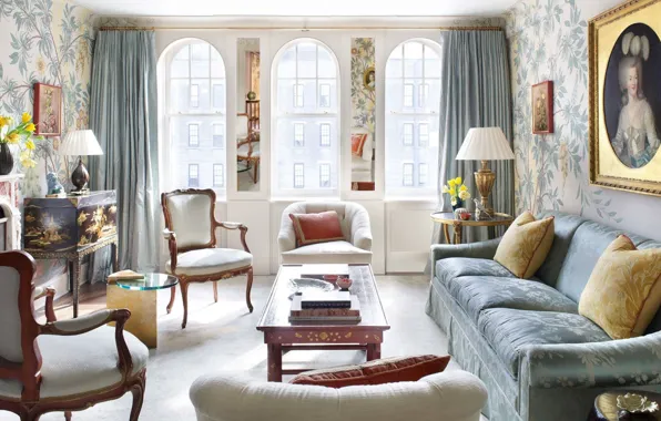 Дизайн, стиль, интерьер, камин, New York, гостиная, by Jayne Design Studio, Eclectic traditional living room