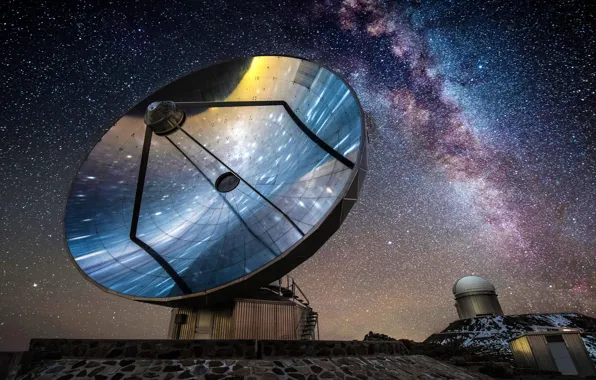 Картинка Чили, звездное небо, Chile, Обсерватория, 2022, La Silla, ESO Observatory