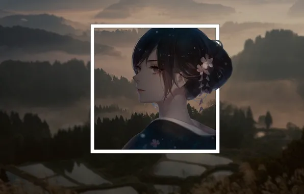 Горы, Аниме, anime, геометрические фигуры, madskillz, мэдскилз