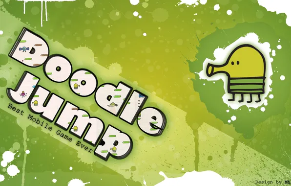 Картинка зеленый, jump, прыжки, doodle, дудл, джамп