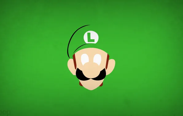 Картинка игра, минимализм, Luigi, blo0p, Super Mario
