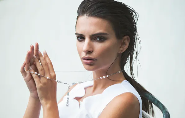 Модель, макияж, актриса, брюнетка, прическа, фотограф, Emily Ratajkowski, Evening Standard