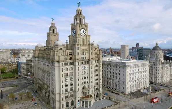 Картинка Liverpool, England, buildings