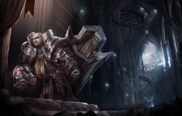 Церковь, щит, diablo 3, крестоносец