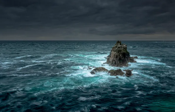 Картинка rock, storm, sea, tide