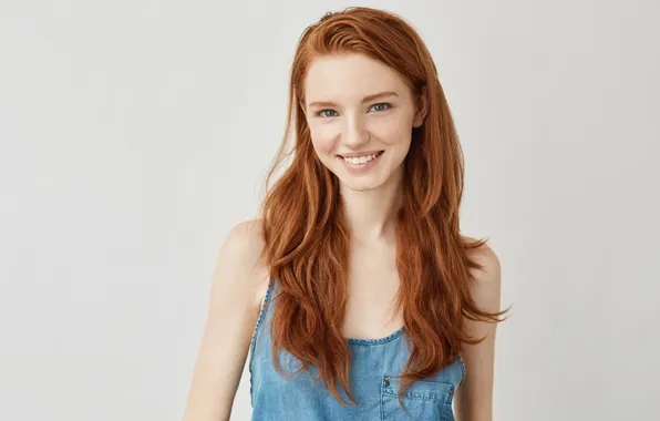 Woman, beautiful, model, sweet, redhead, portrait, adorable, long-haired