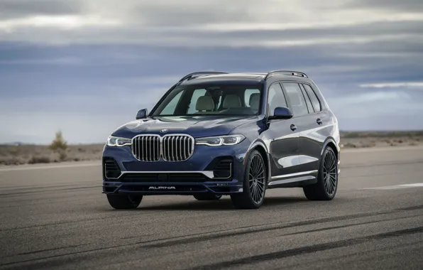 Картинка асфальт, BMW, кроссовер, SUV, Alpina, 2020, BMW X7, X7