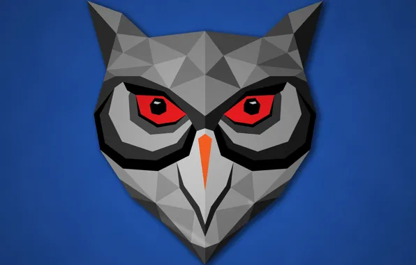 Картинка абстракция, сова, птица