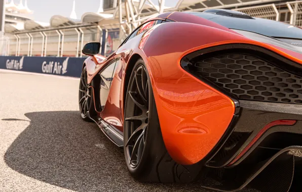 Картинка оранжевый, McLaren, суперкар, МакЛарен