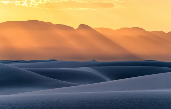 Картинка свет, туман, пустыня
