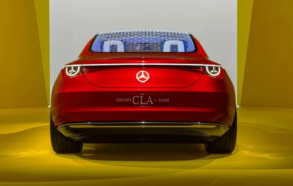 Concept, Mercedes-Benz, Мерседес, Концепт, вид сзади, CLA-Class