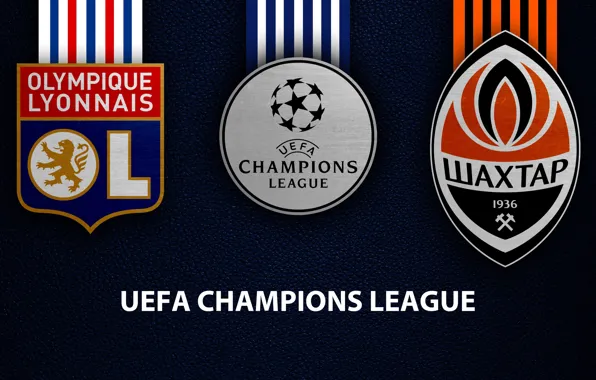 Wallpaper, sport, logo, football, UEFA Champions League, Olympique Lyonnais, Shakhtar Donetsk, Olympique Lyonnais vs Shakhtar …