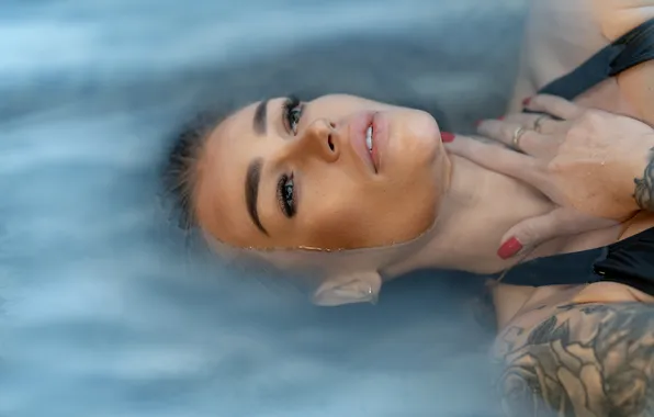 Wet, model, pretty, Andrzej Car