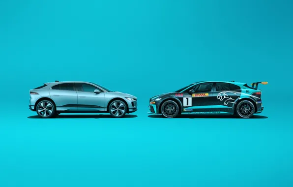 Jaguar, Ягуар, электрический кроссовер, Jaguar I-Pace eTrophy, Jaguar I-Pace, electric SUV, electric crossover, from race …