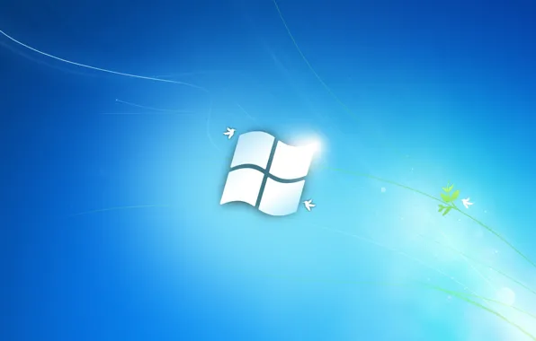 Синий, фон, Windows, Microsoft