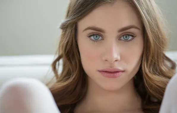 Взгляд, девушка, face, porn star, beautiful eyes, porn actress, sweet girl, grey eyes