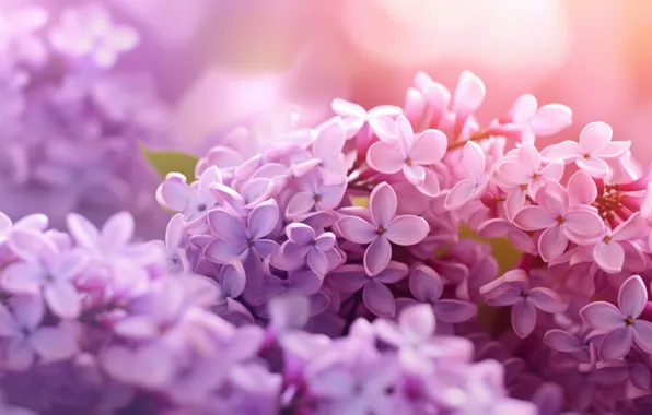 Цветы, весна, цветение, сирень, ИИ-арт, нейросеть