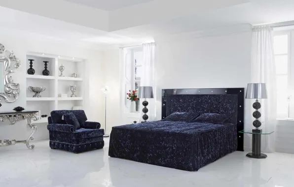 Картинка дизайн, стиль, комната, интерьер, спальня
