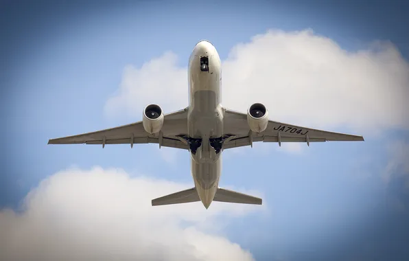 Картинка небо, полет, самолёт, пассажирский, Boeing 777, 200ER