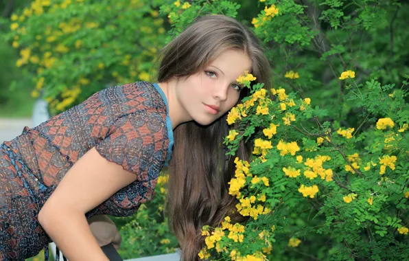 Девушка, цветы, модель, Елена, Elena M