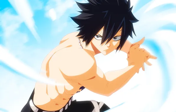 Аниме, арт, Fairy Tail, Хвост феи, Грей
