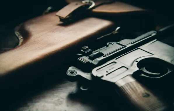 Картинка пистолет, оружие, кобура, «Маузер», магазинный, Mauser C96