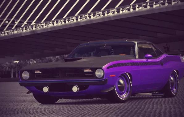 Purple, 1970, 340, Plymouth, Six, Cuda, AAR, Gran Turismo 6