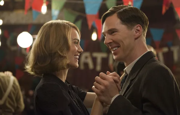 Танец, пара, Бенедикт Камбербэтч, Benedict Cumberbatch, 2014, The Imitation Game, Игра в имитацию