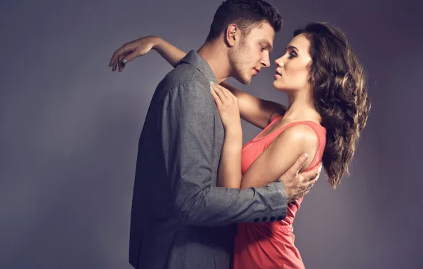 Love, model, dress red