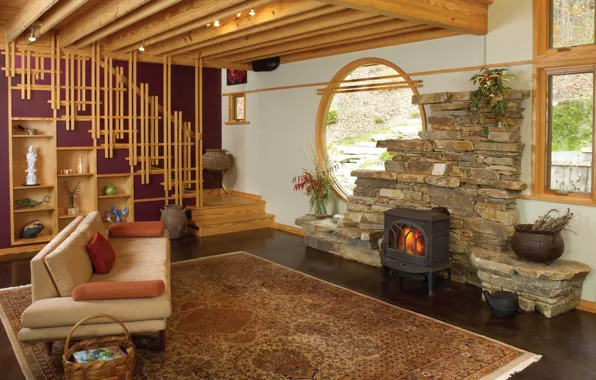 Design, style, living room, interior, fireplace